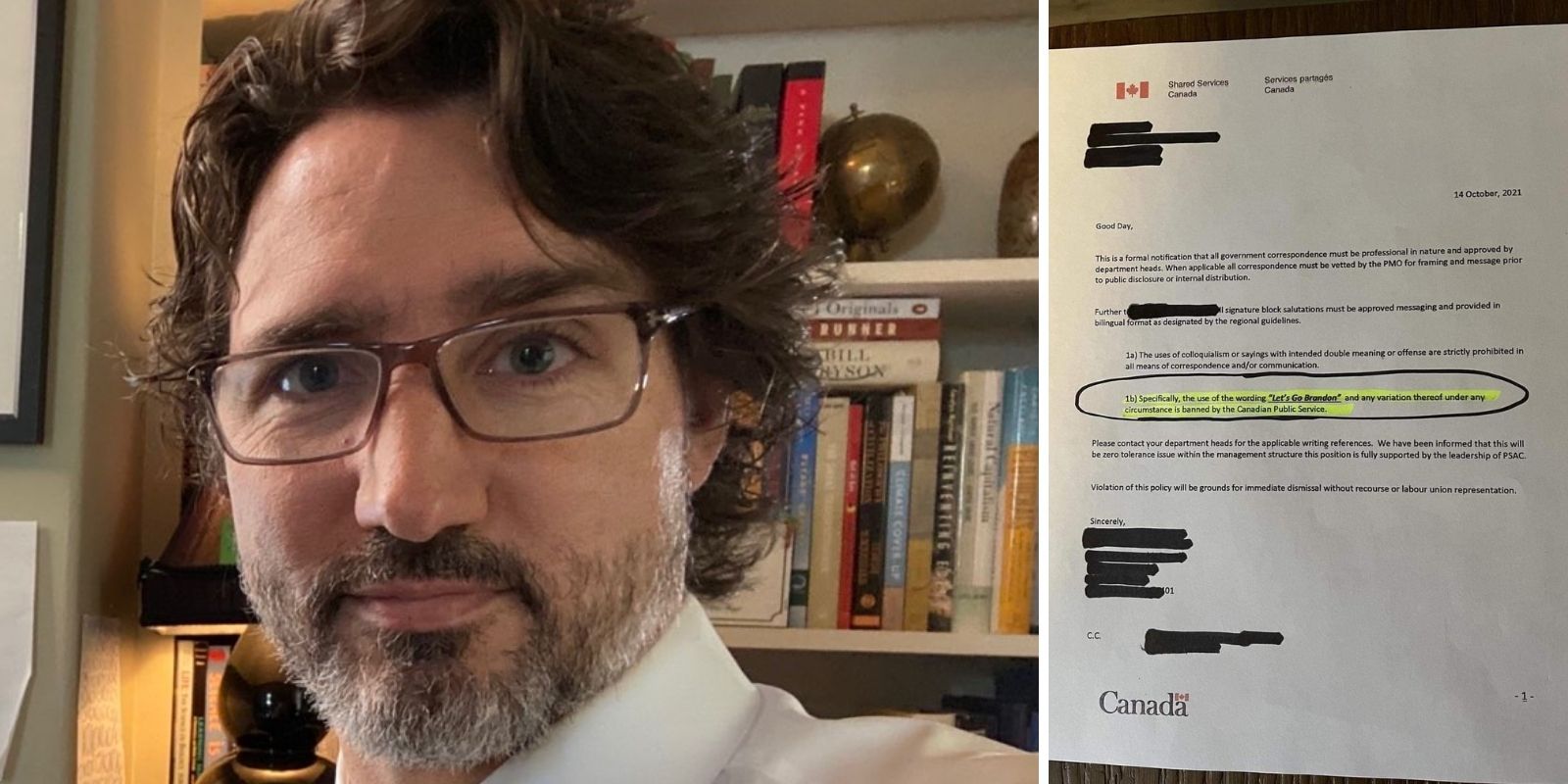 UPDATE: Viral memo from Trudeau government banning 'Let’s go Brandon' is fake