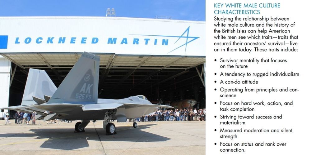 REVEALED: Lockheed Martin executives attended three day 'white male reeducation camp'