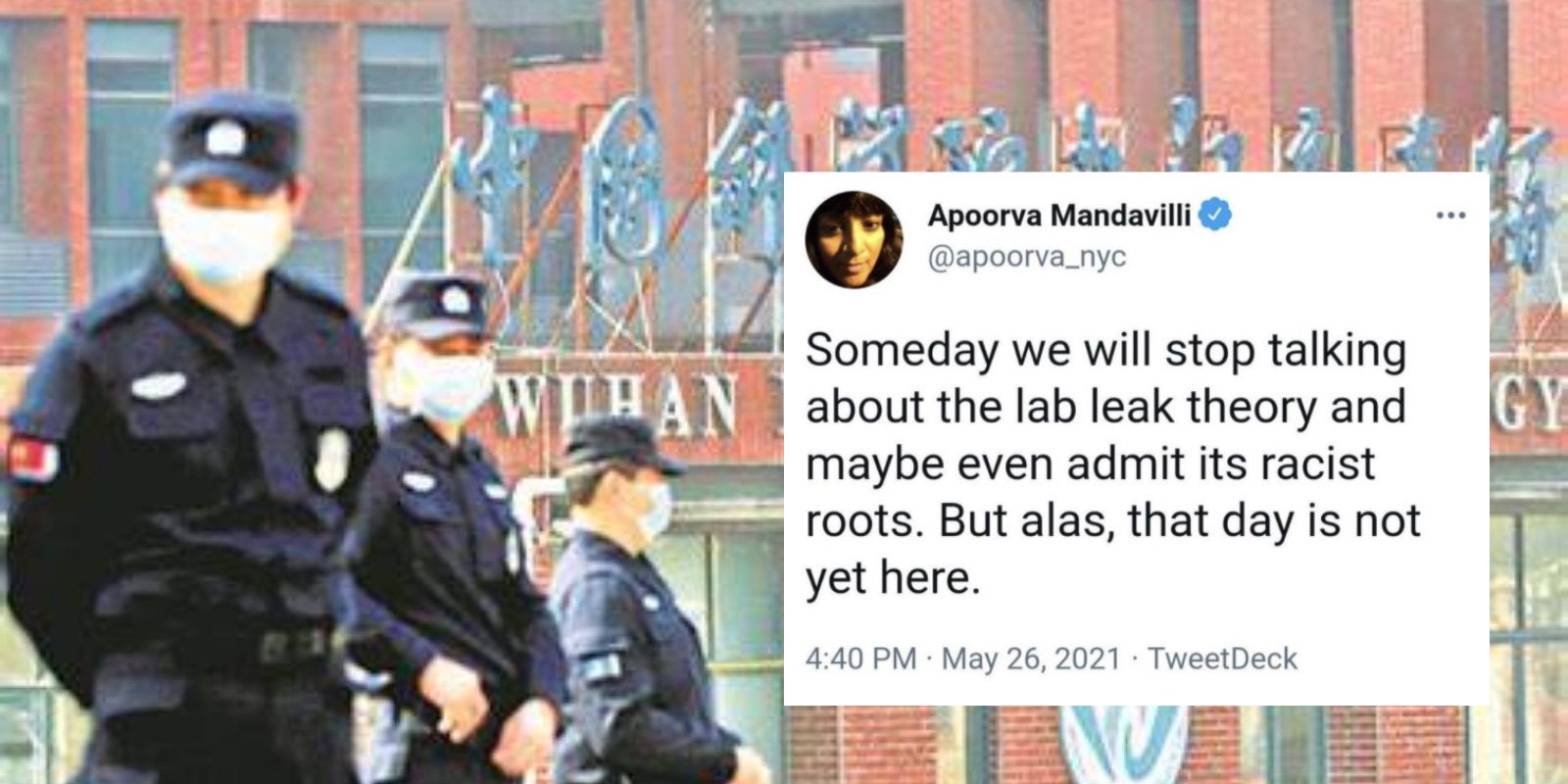 New York Times Covid reporter deletes tweet claiming Wuhan lab leak theory is rooted in 'racism'