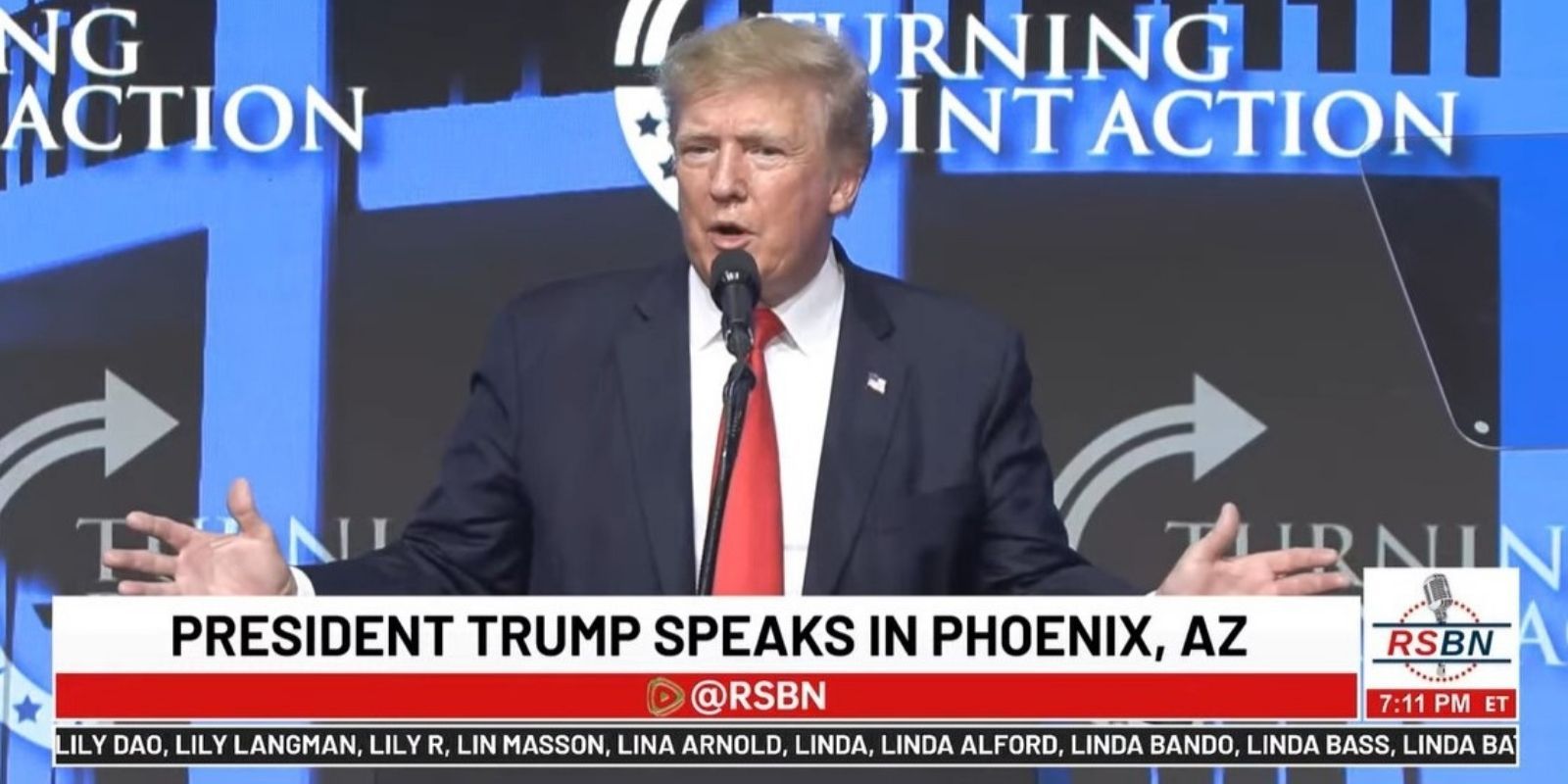 BREAKING: Trump targets Biden, Democrats and 2020 election at packed Phoenix rally