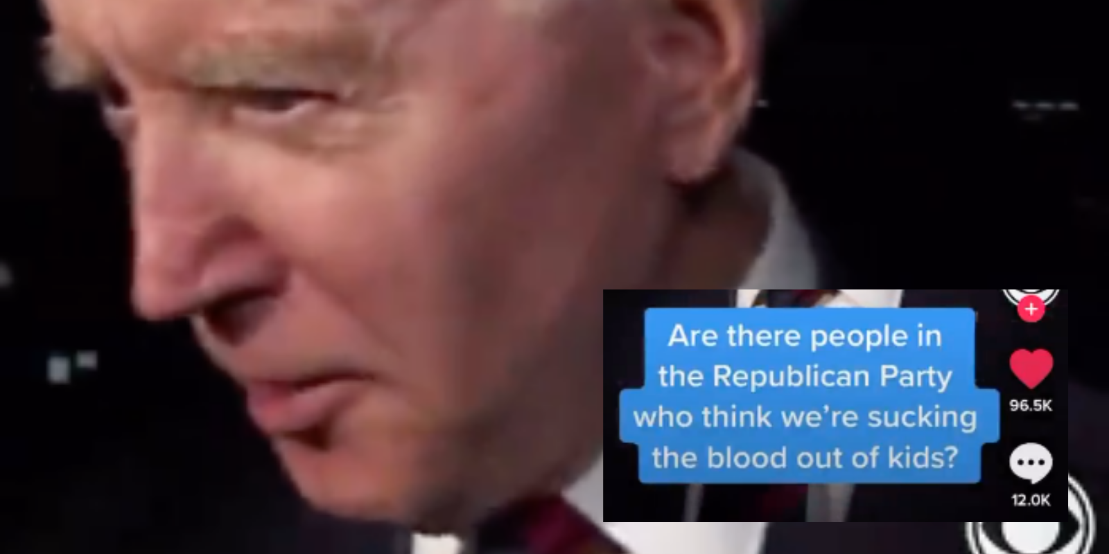 WATCH: Joe Biden makes another bizarre reference to Democrats 'sucking the blood out of kids'