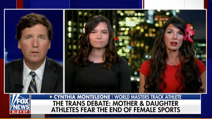 WATCH: Mother and daughter athletes speak out against the inclusion of biological males in women's sports on Tucker Carlson