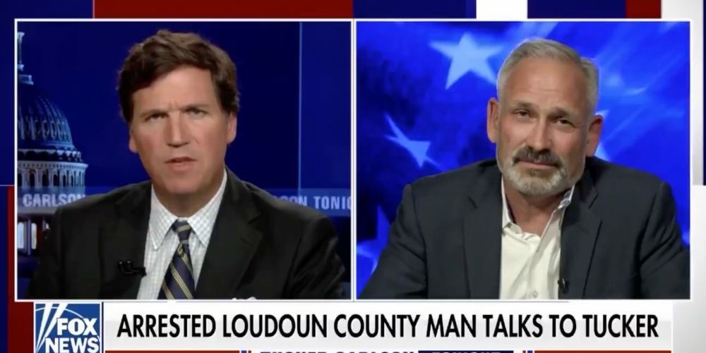 WATCH: Dad arrested at Loudon County school board meeting speaks out on Tucker Carlson