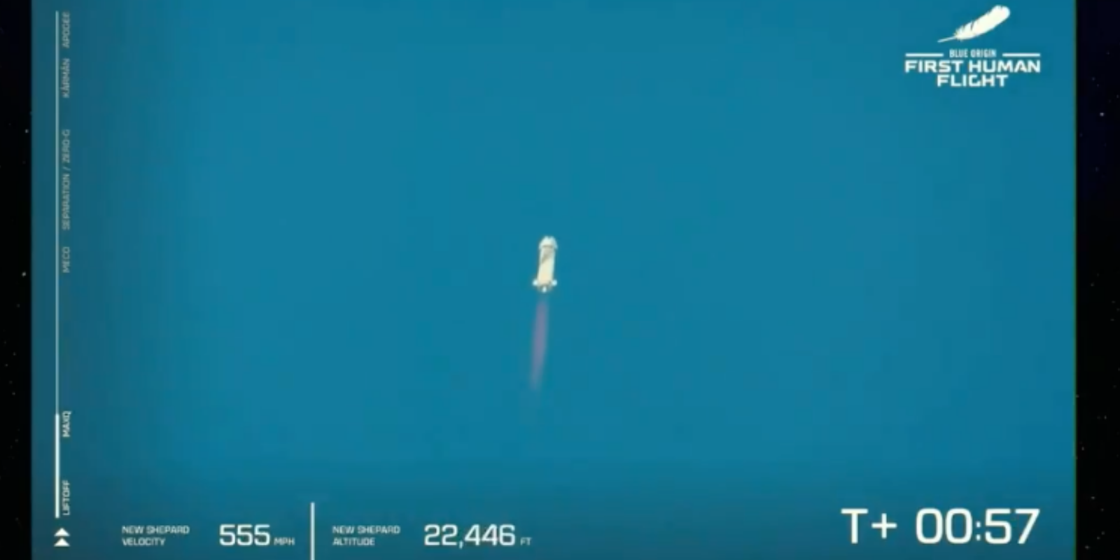 WATCH: Jeff Bezos yeets himself into space as billionaires battle for space dominance