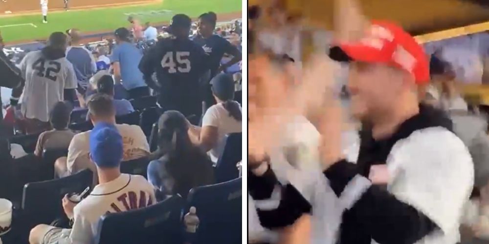 MUST WATCH: New York baseball fans rally behind Trump supporter after liberal fan tries to steal his MAGA hat