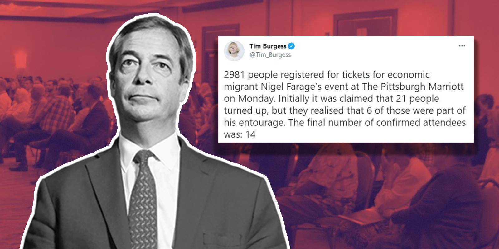 BlueAnon conspiracy theorists lie about the size of Nigel Farage's crowd