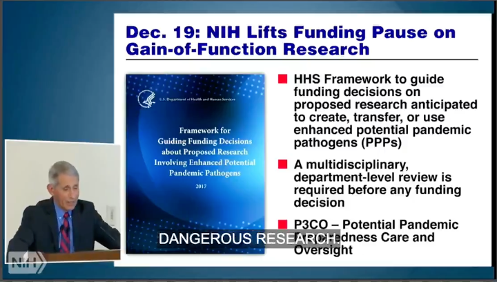 FLASHBACK: Fauci defends lifting NIH funding ban on gain-of-function research