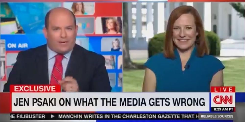 HALF-BAKED: CNN's Brian Stelter asks for Jen Psaki's approval