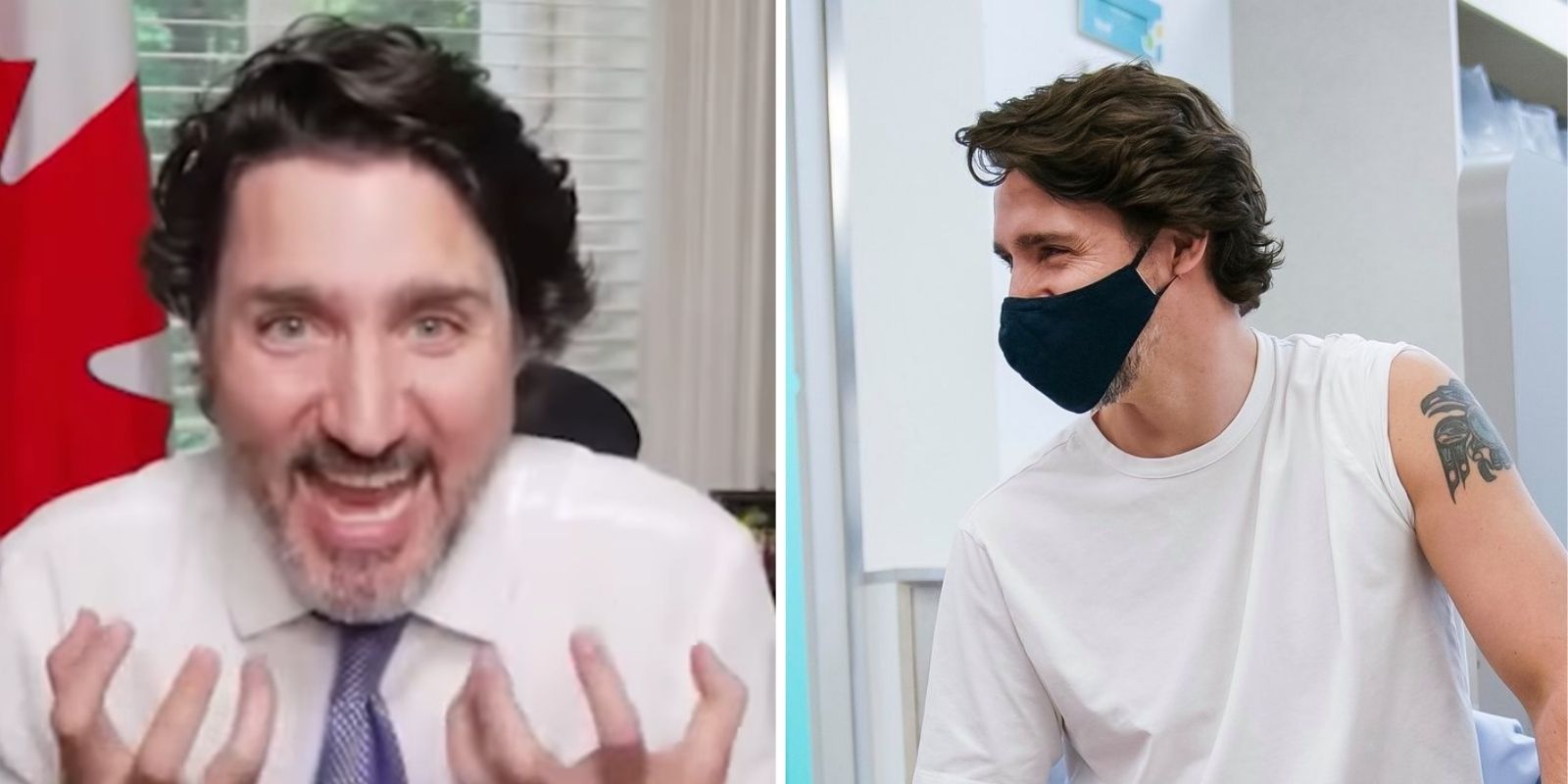 WATCH: Trudeau describes 'amazing feeling' of getting vaccine, urges pressuring 'your crusty uncle who resists' vaccination