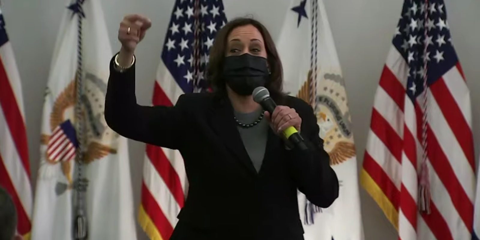 WATCH: Kamala Harris laughs maniacally when talking about the hardships parents face with remote learning and child care