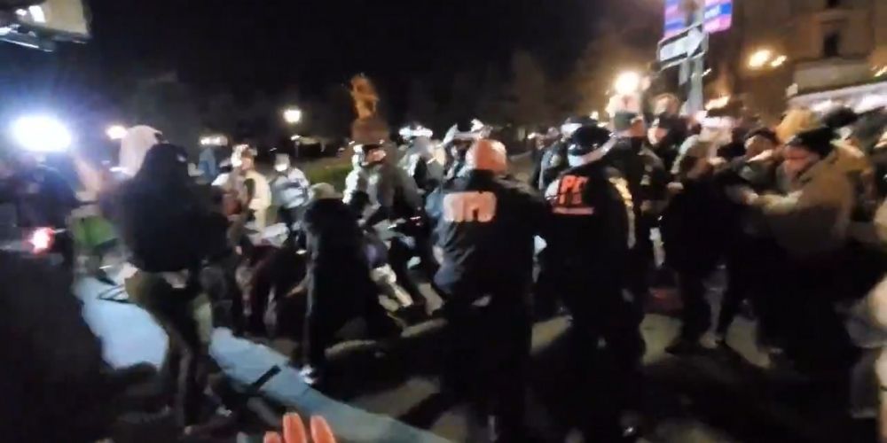 BREAKING: Antifa, BLM clash with police in NYC