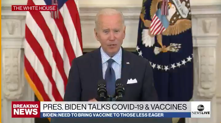 WATCH: Biden says masks have divided America in flub-filled address
