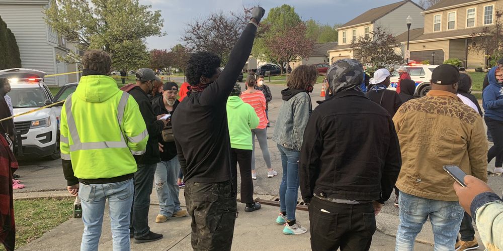 BLM protesters arrive at scene of Columbus, Ohio police involved shooting of 15-year-old girl