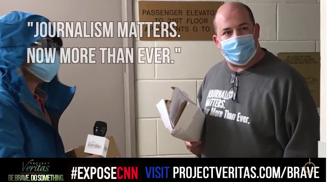 BREAKING: Project Veritas confronts Brian Stelter after CNN director admits to creating propaganda