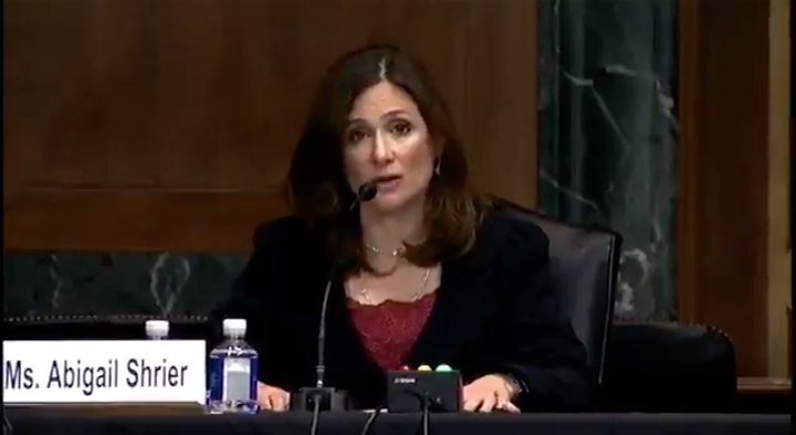 WATCH: Abigail Shrier testifies before US Senate that gender ideology is 'misogyny in progressive clothing'