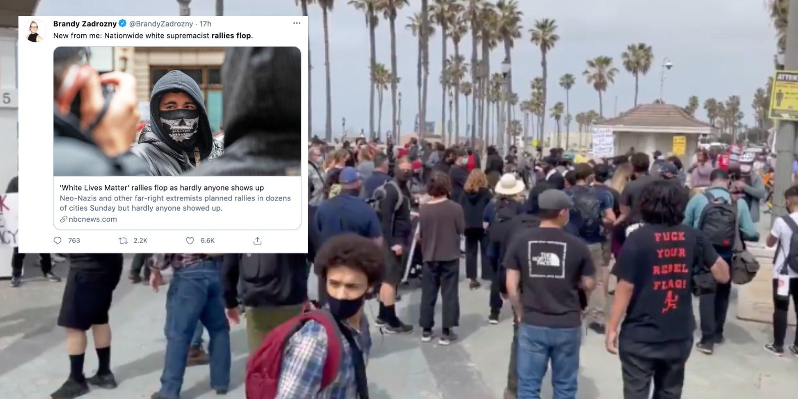 NBC says that lack of white supremacists at 'White Lives Matter' rallies is evidence of white supremacy