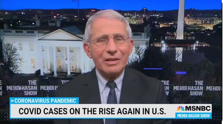 WATCH: Fauci says 'no, it's still not okay' for vaccinated people to eat in restaurants