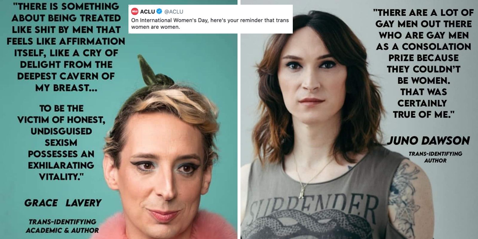 International Women's Day narrative hijacked by trans rights activists