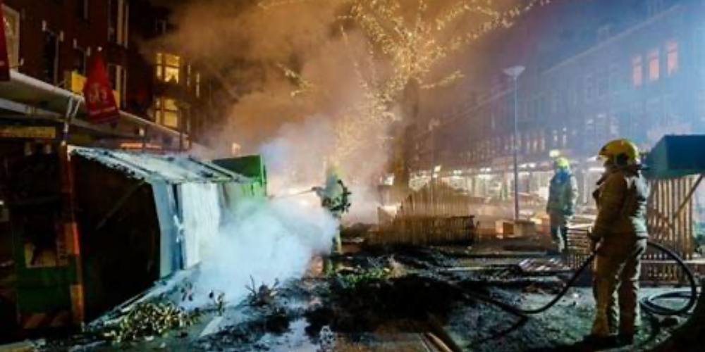 Netherlands curfew results in violent protests