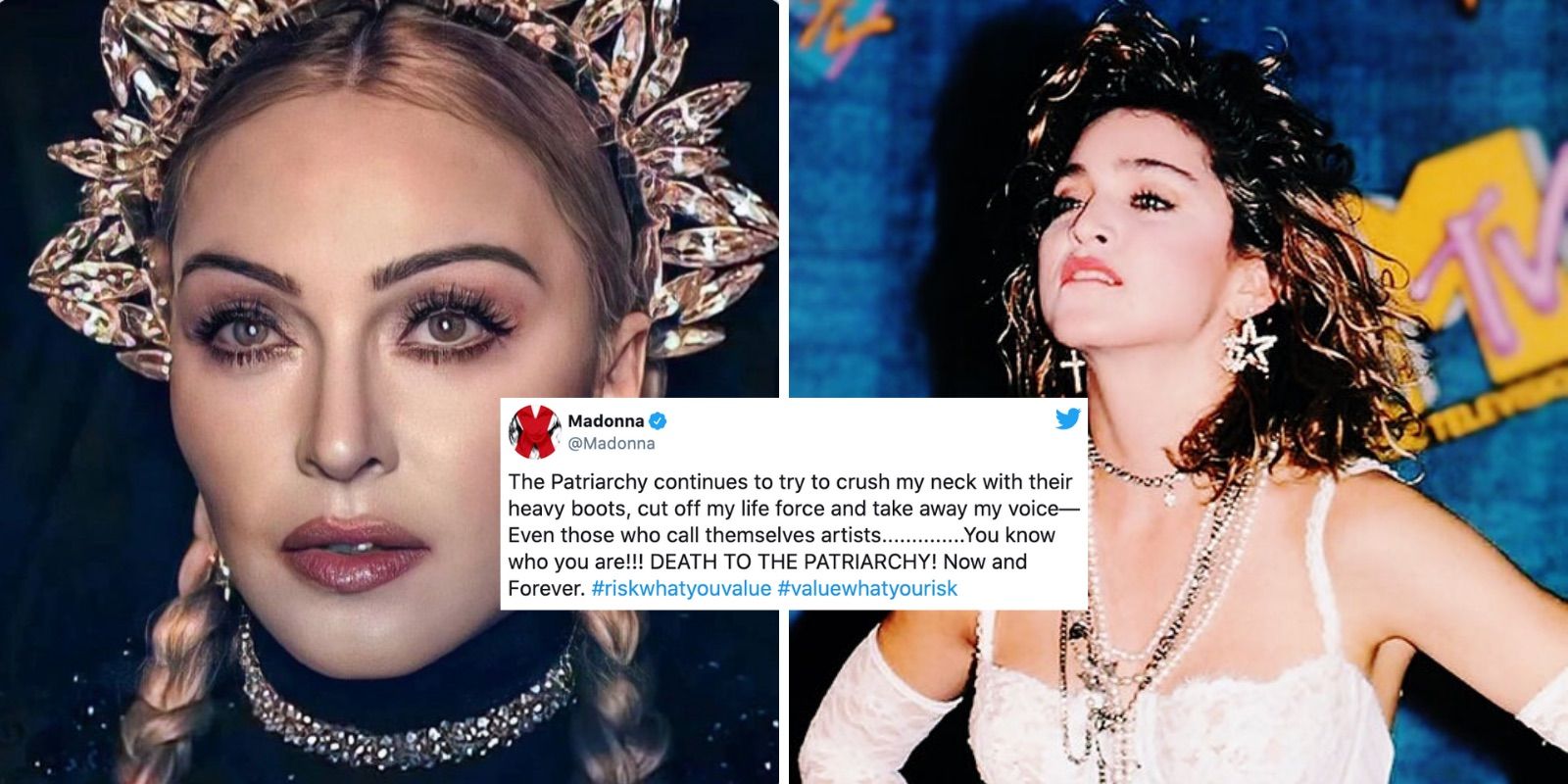 Madonna wants you to know that she's being oppressed