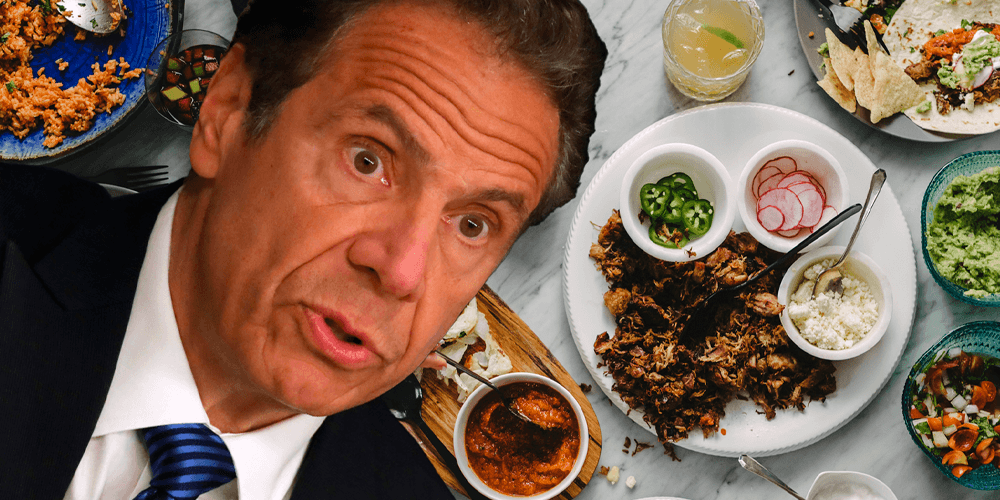 New York restaurants ban Governor Cuomo: