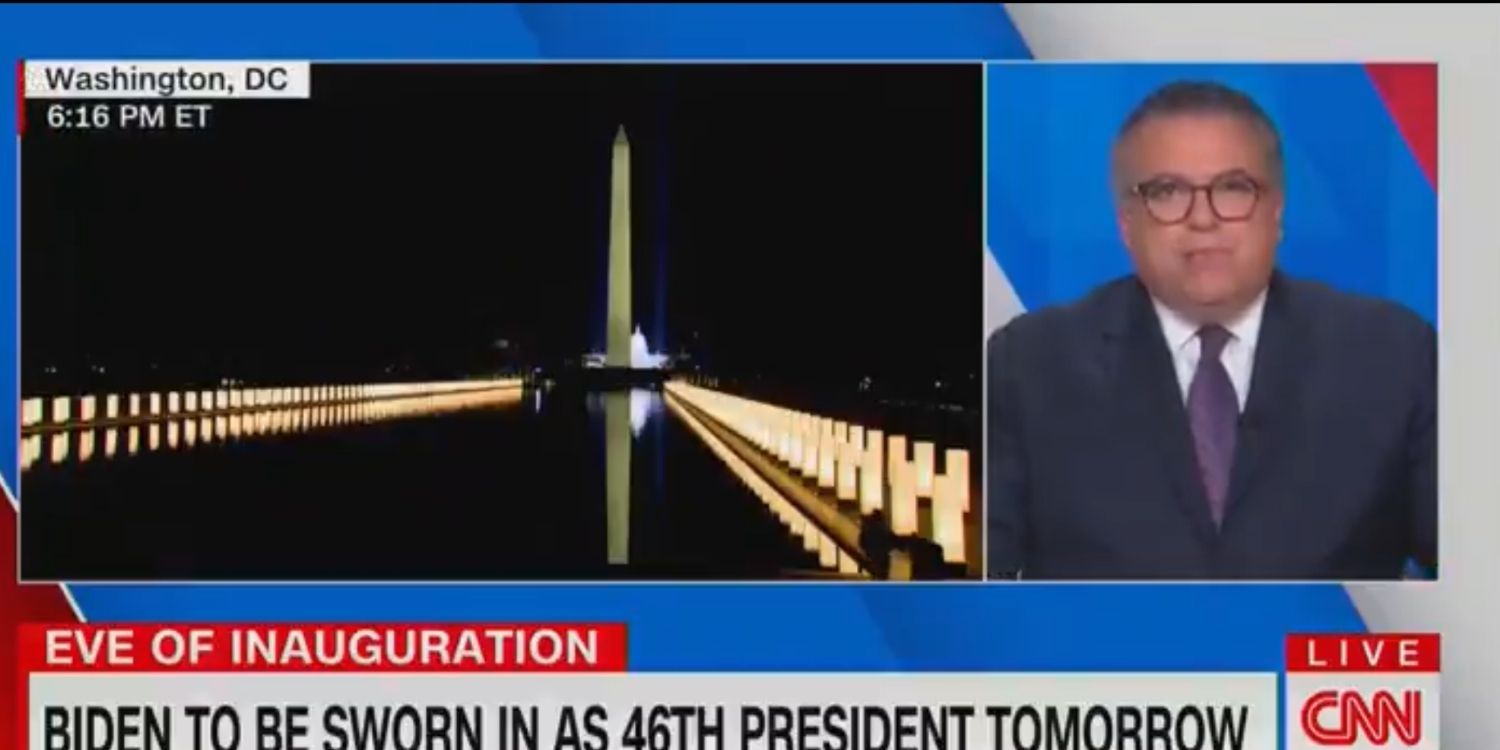 WATCH: CNN's political director gushes over Biden by comparing light display to Biden hugging America