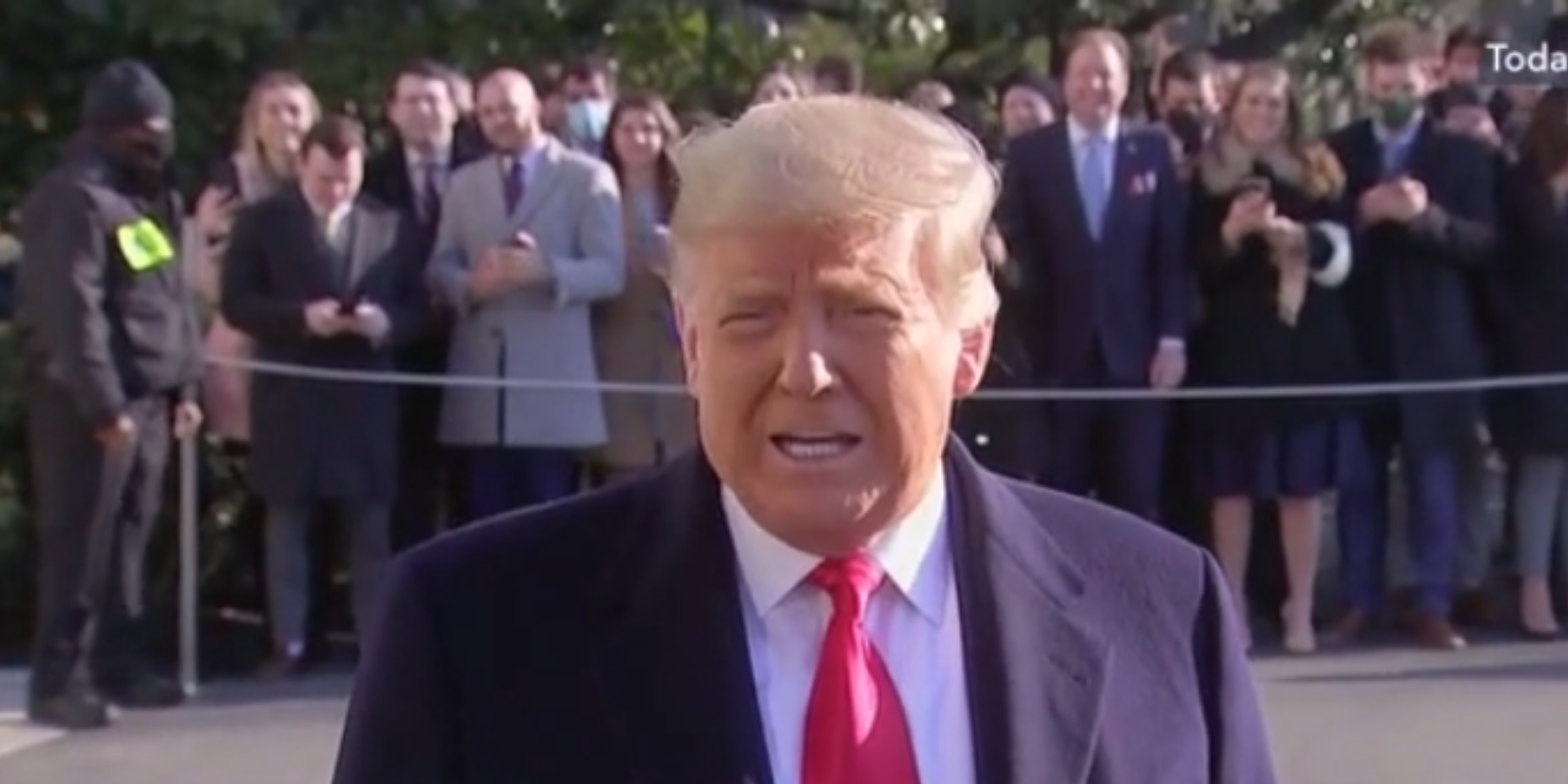WATCH: Surprise speech by Trump on White House South Lawn