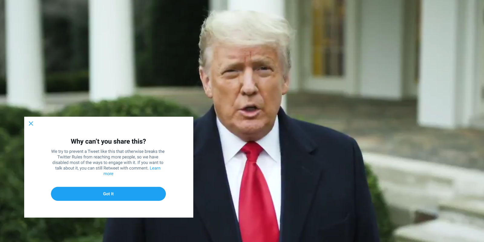 BREAKING: Twitter, Facebook delete President Trump's posts, including his call to end violence