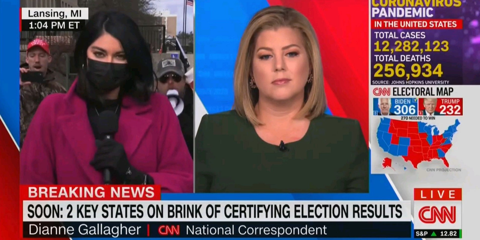 WATCH CNN reporter drowned out by 'CNN SUCKS' chants during live report The Post Millennial