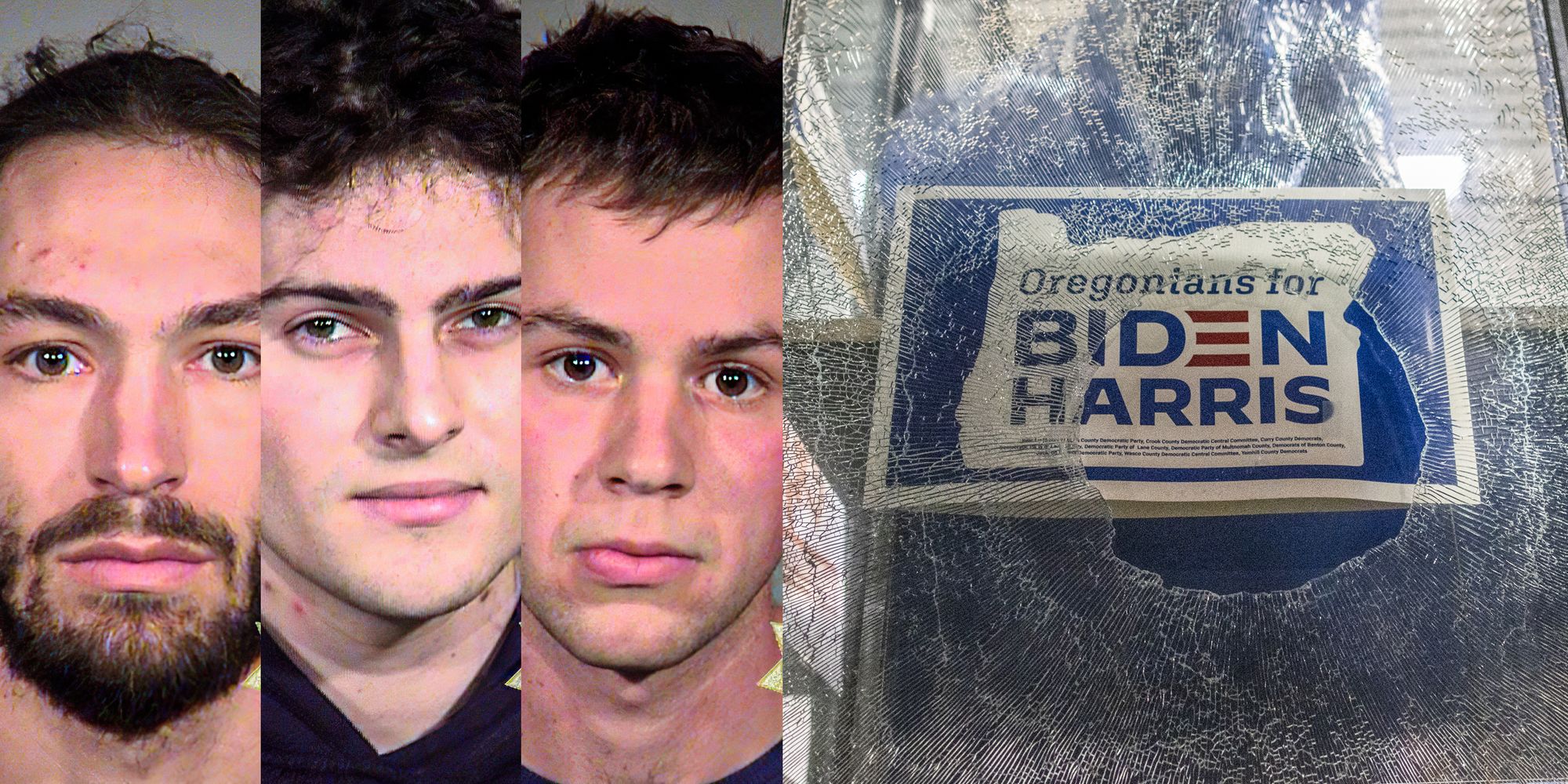 Antifa vandalize Democrats HQ at Portland anti-Biden protest