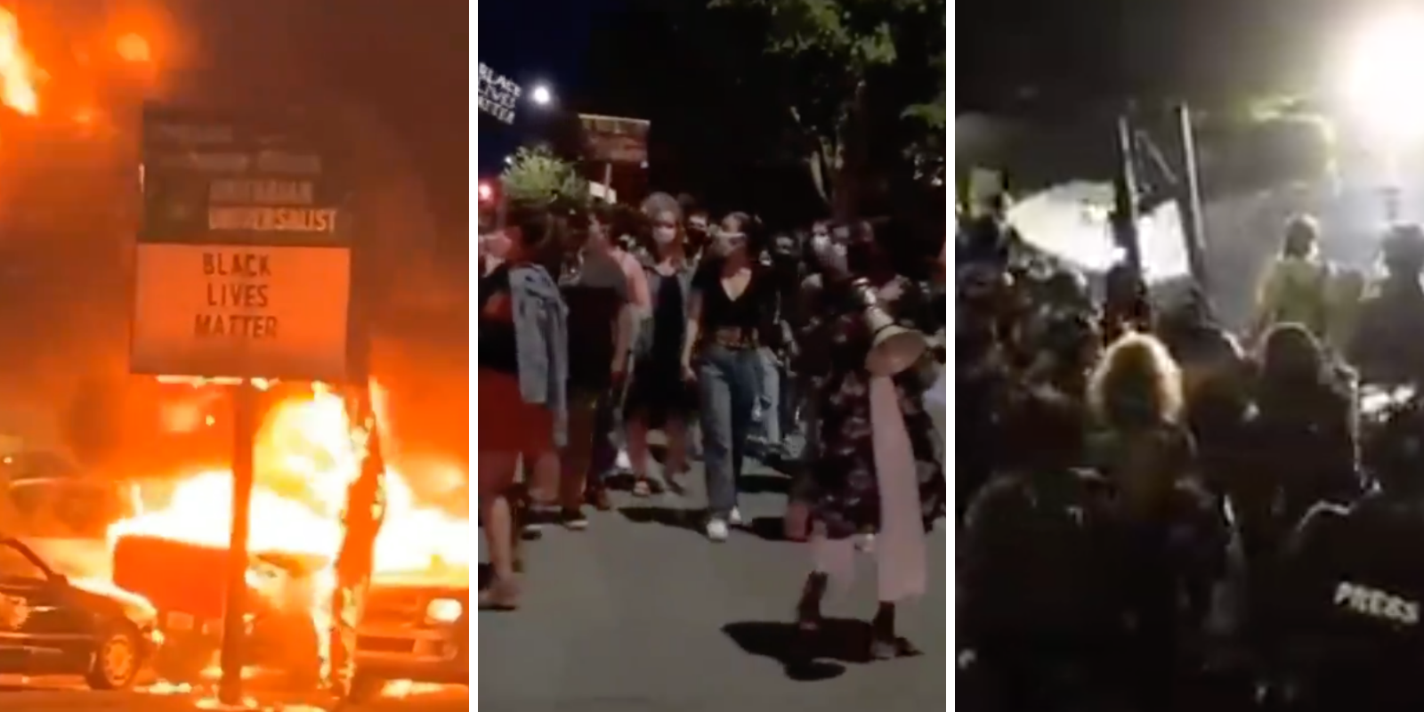 The mob wasn't satisfied with destroying statues, so now they're coming for your homes and families