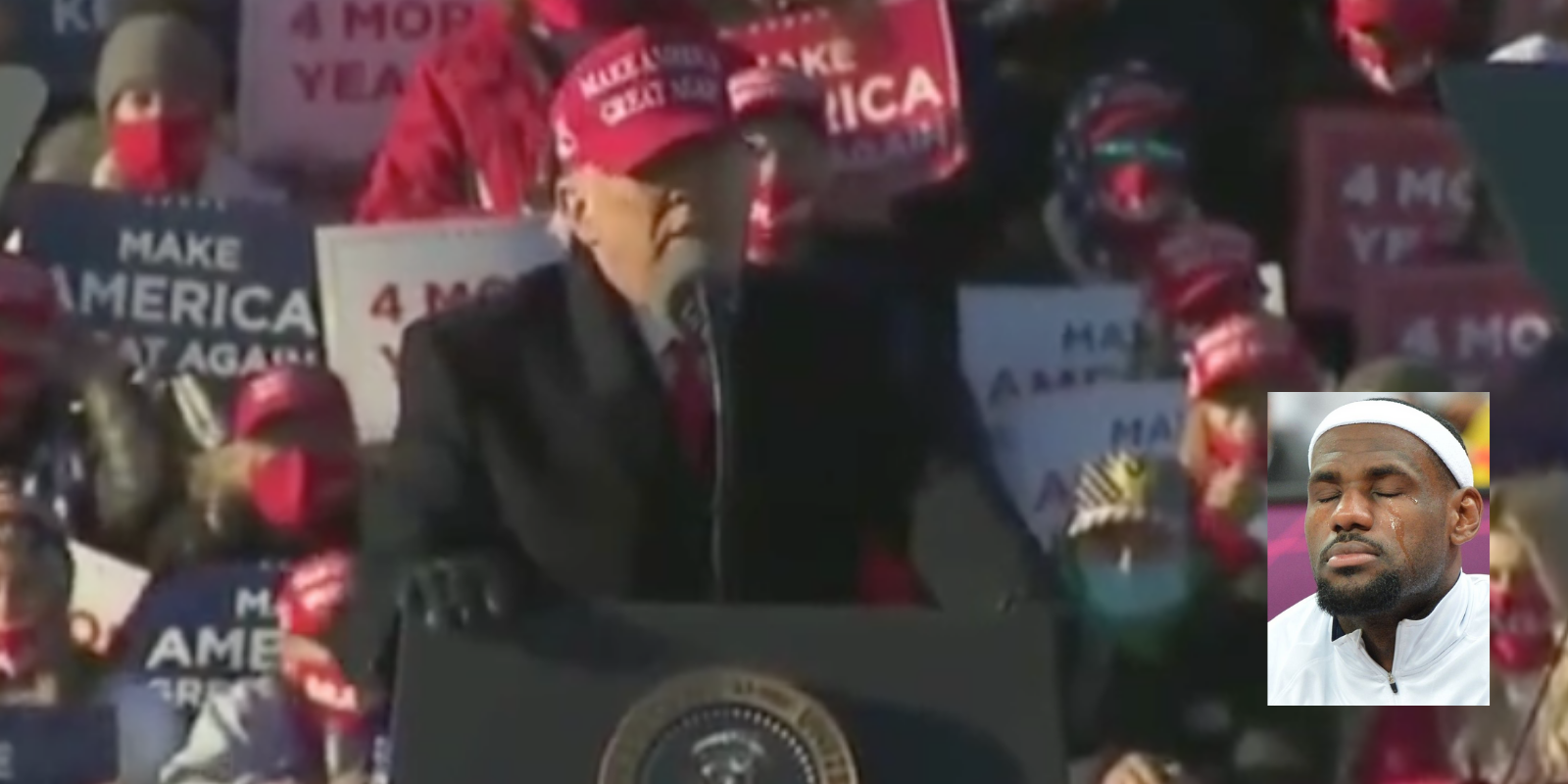 WATCH: Trump supporters serenade the President with chant of