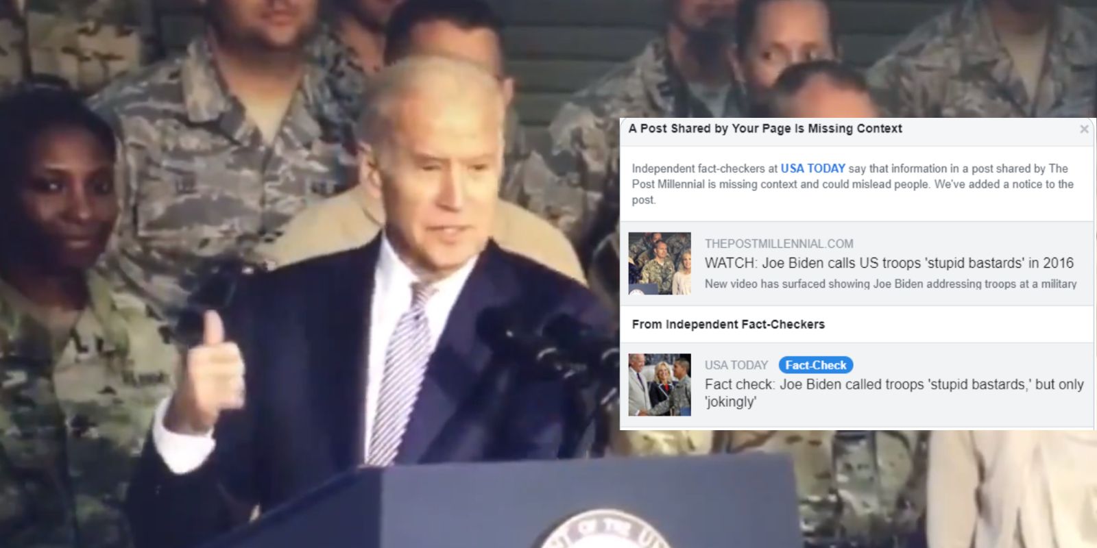 Facebook fact checkers from USA Today falsely flag The Post Millennial