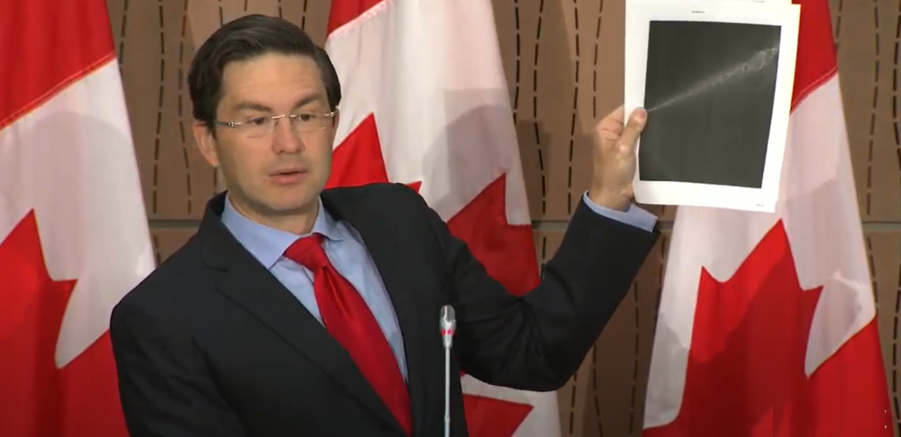 WATCH: Poilievre rips Trudeau for attempted cover up, blacked out WE Charity documents