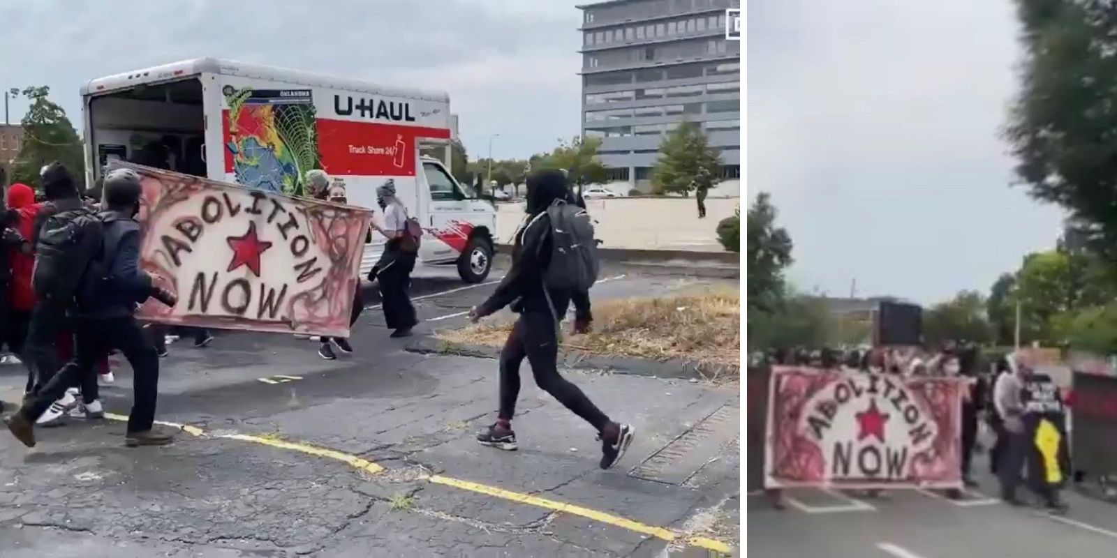 WATCH: Anarchists unpack U-Haul truck filled with riot gear in Louisville after Breonna Taylor verdict