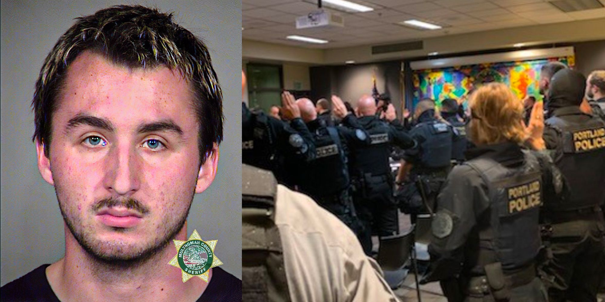 First suspect charged over assault of a deputized Portland Police officer