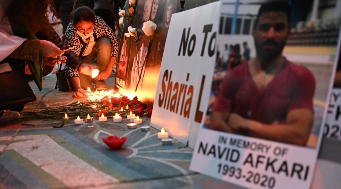 Protestors gather in Toronto to mourn death of wrestler at the hands of murderous Iranian regime