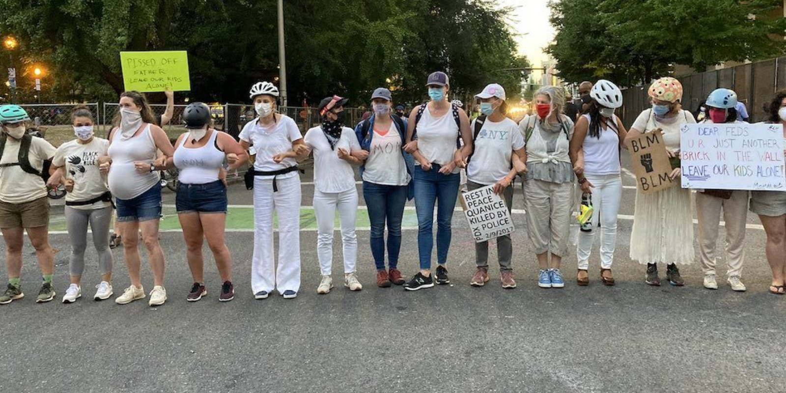 Antifa's 'Wall of Moms' accused of anti-black racism by BLM group