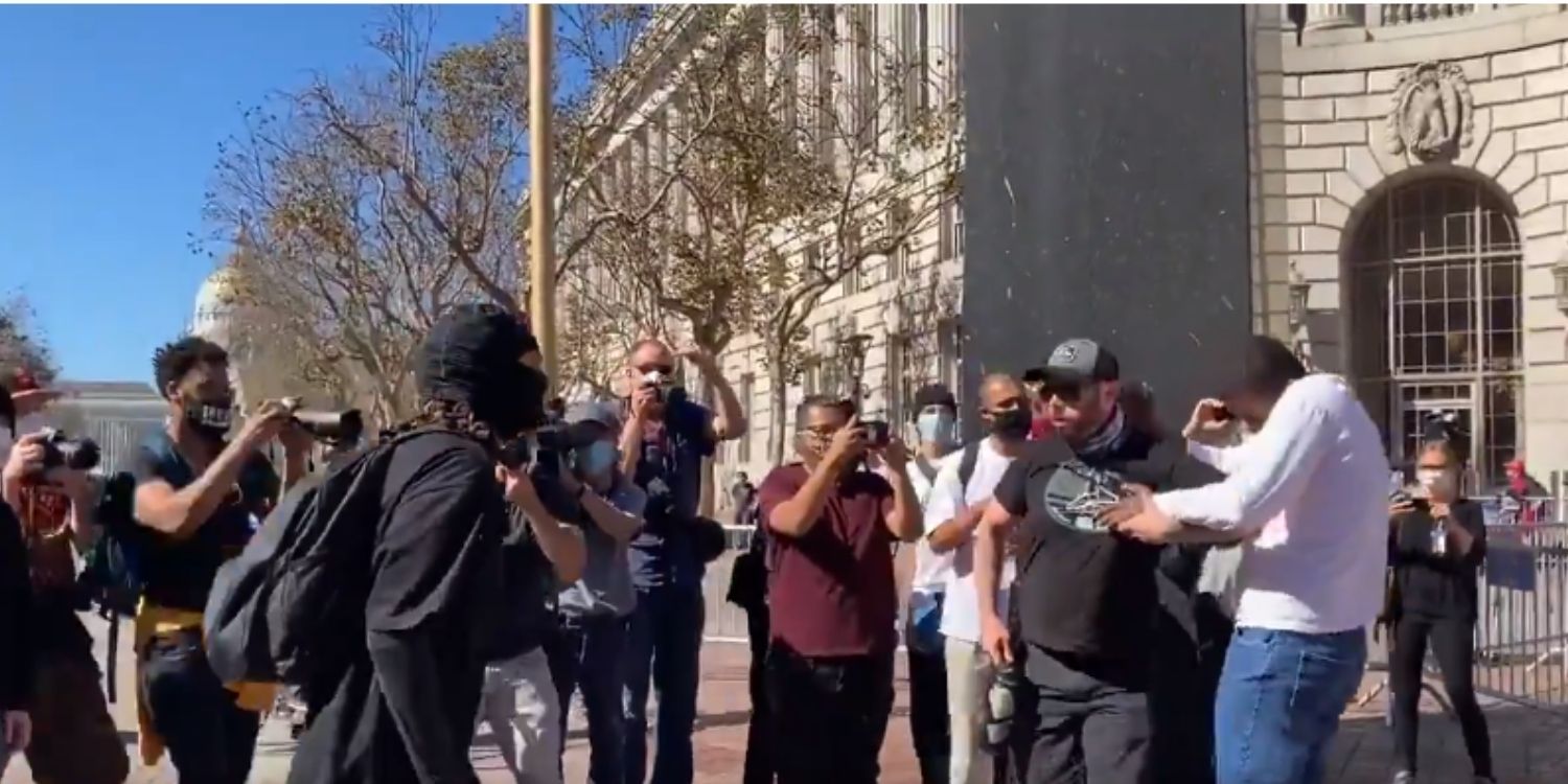 Antifa mob assaults black free speech activist in San Francisco