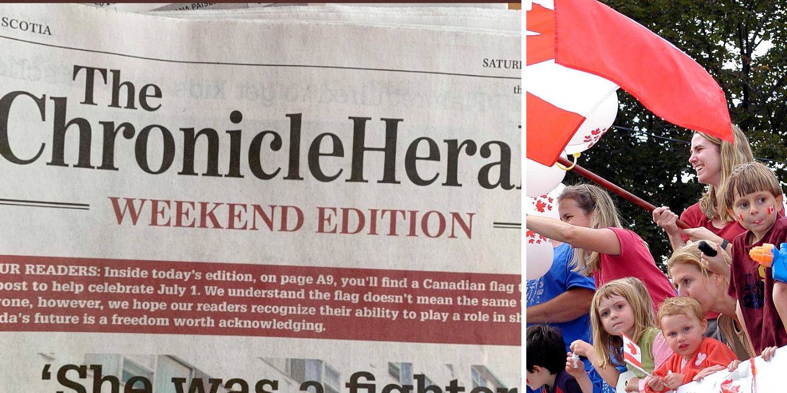 Canadian newspaper issues TRIGGER WARNING over printing Canadian flag for Canada Day