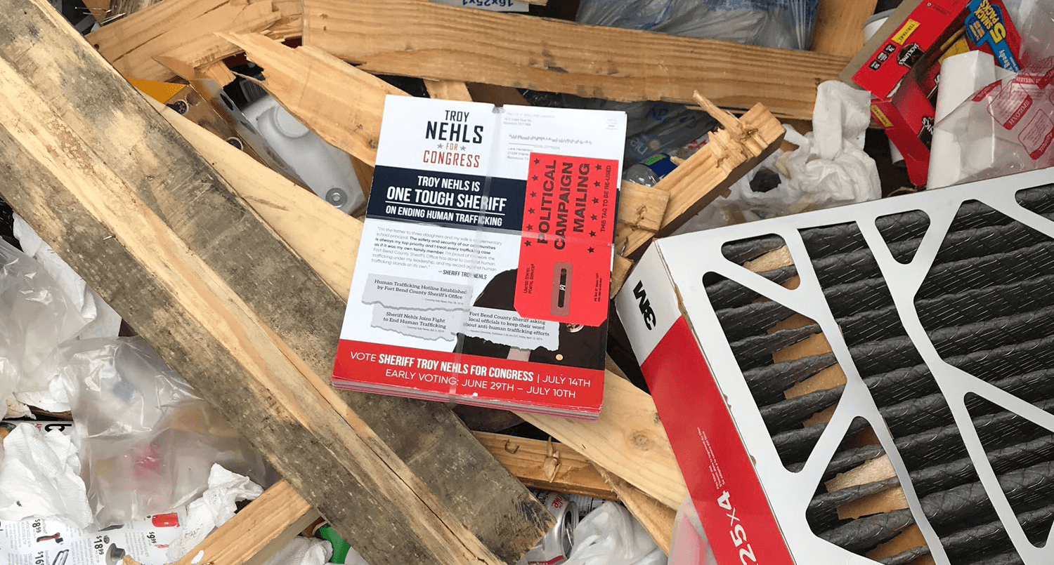USPS worker caught disposing GOP campaign ads, says Texas sheriff