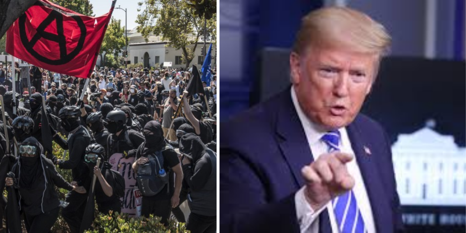 BREAKING: President Trump announces that antifa will be designated a terrorist organization