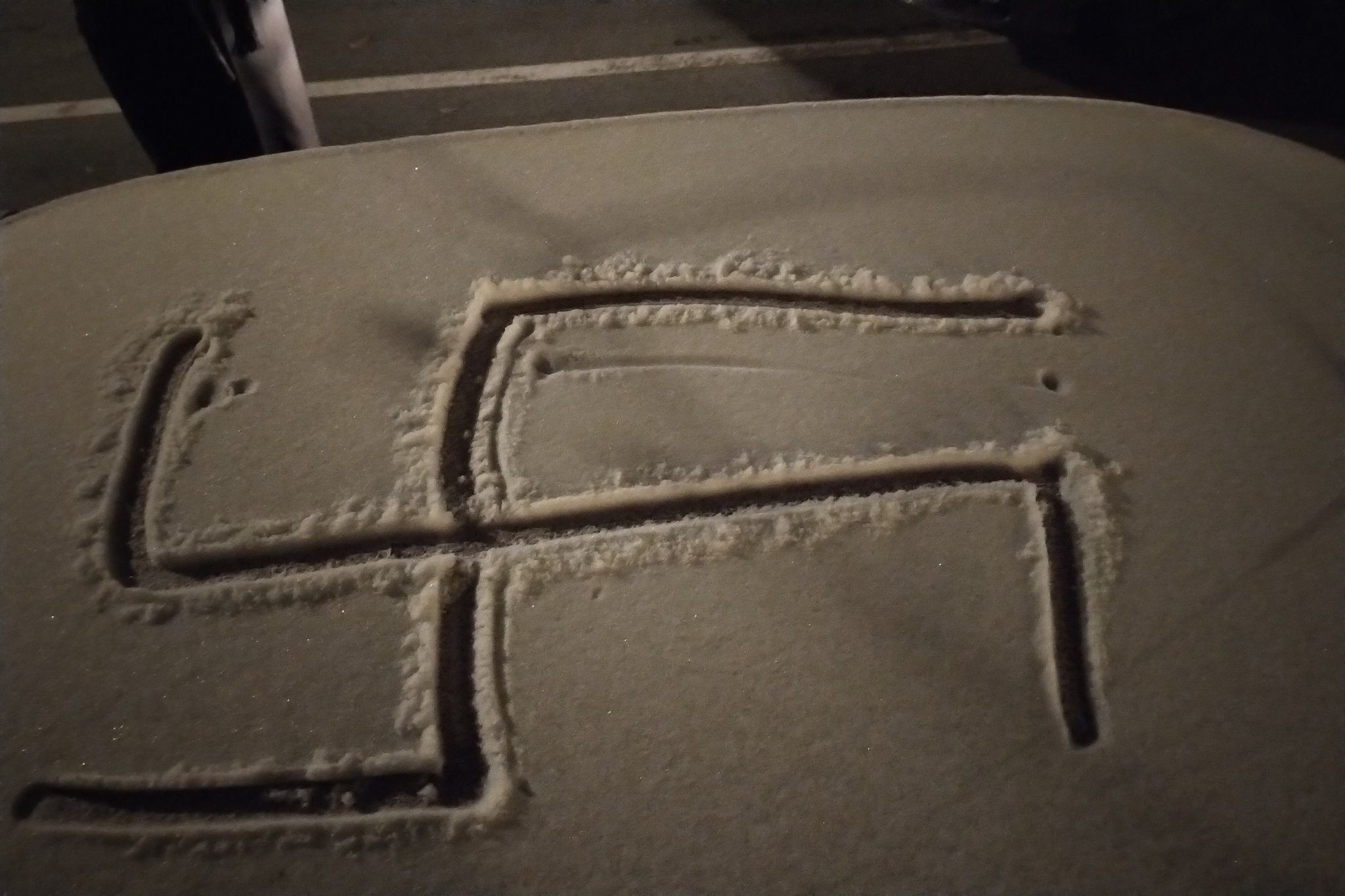 Anti-Semitic depictions carved onto cars in Montreal, Quebec