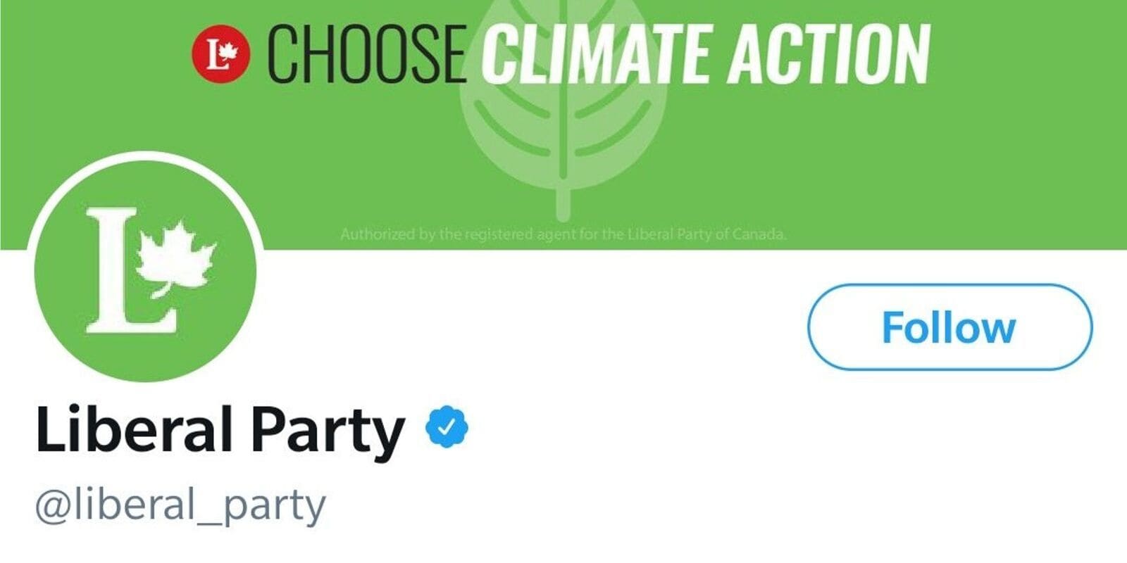 Liberal Party rips off Green Party logo