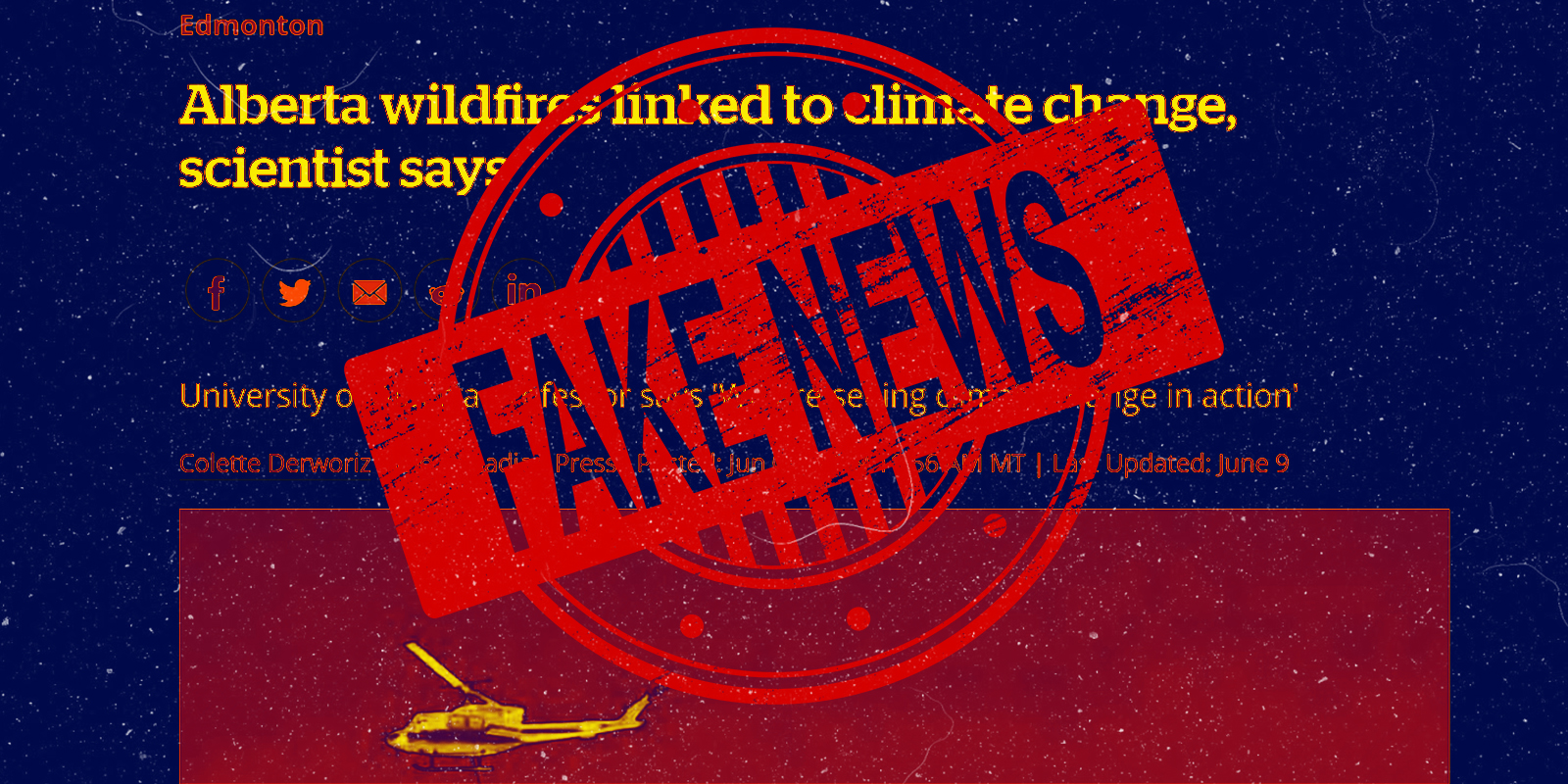 CBC and Canadian Press don’t care to get it right on climate change