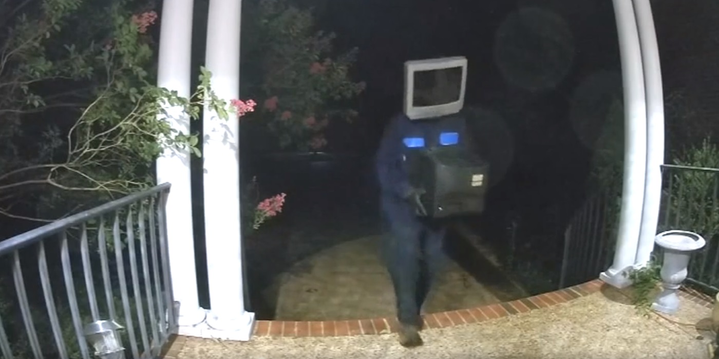 TV-headed prankster drops off old televisions on neighbours’ porches