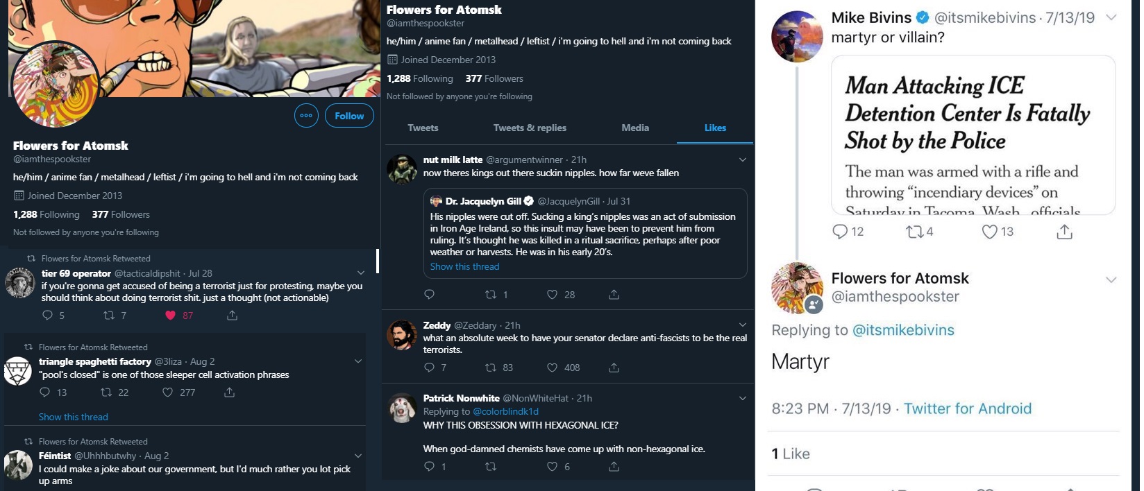 The Dayton terrorist was a self-described “leftist” and Antifa supporter