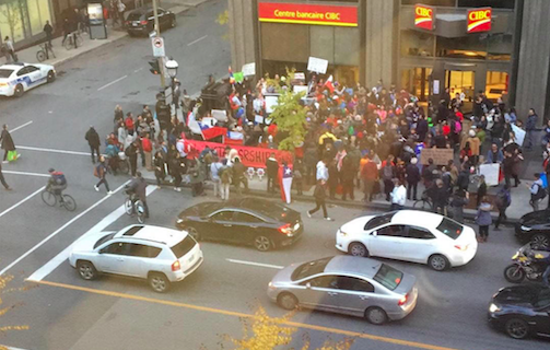 EXCLUSIVE: Chileans in Montreal protest against right-wing “dictatorship”