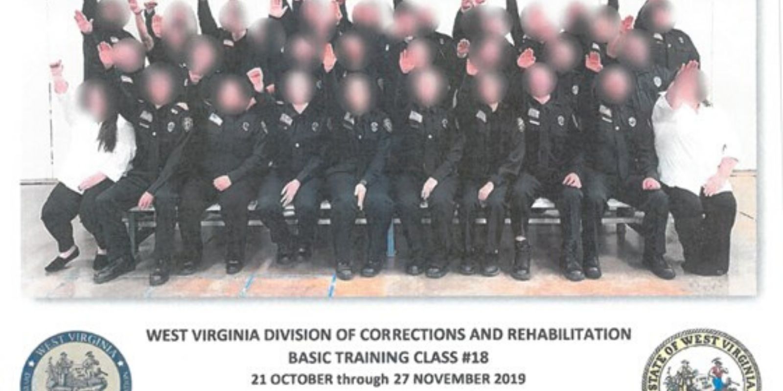 Entire class of West Virginia cadets fired after they performed Nazi salute