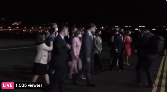 BREAKING: Nancy Pelosi lands in Taiwan despite warnings